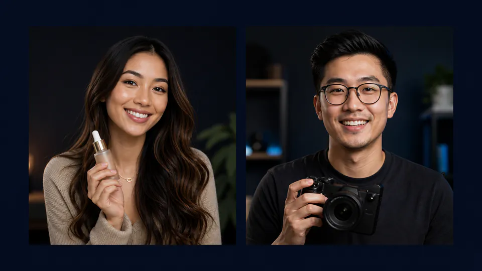 Two creators available for brand collaborations